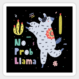 llama no problem alpaca Sticker